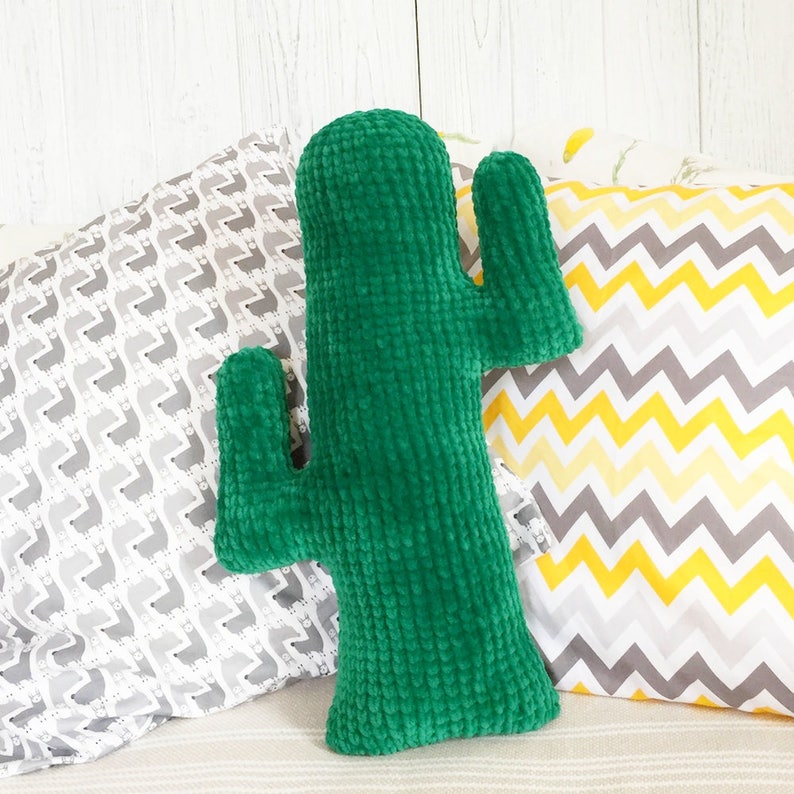Cactus Crochet Pattern, Crochet Cactus, Cactus Pillow, Knit Pushion Pillow, Succulent Pillow, Plush Cactus, Cacti, Minimalist Pillow, Scanty image 4