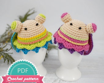 Easter Egg Warmer Ladybug, PDF Crochet Pattern, Amigurumi Pattern, Easter Egg Pattern, Soft Toy Pattern, Easter Home Decor, Ladybug Pattern