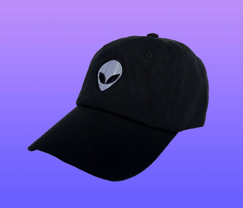 Alien Baseball Cap Dad Hat Low Profile Embroidered Baseball Etsy