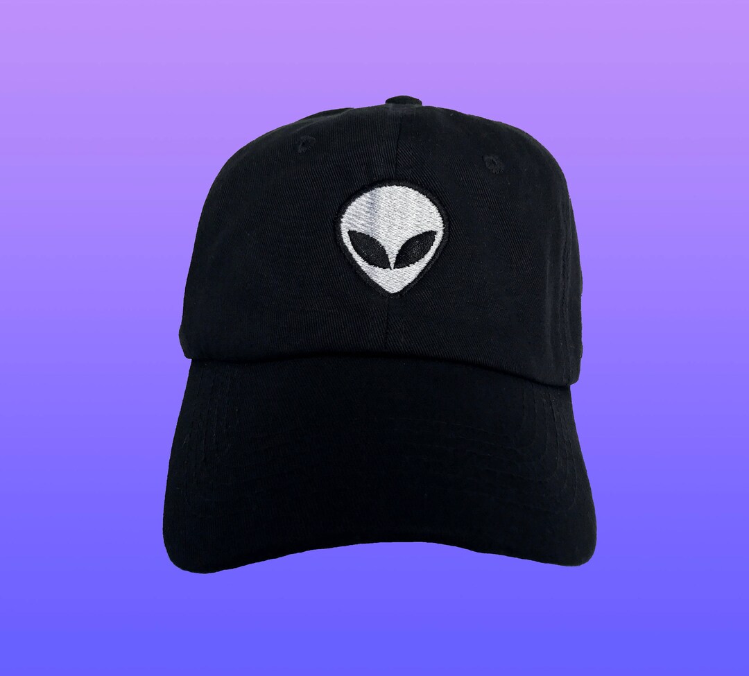 Alien Baseball Cap Dad Hat Low Profile Embroidered Baseball Etsy