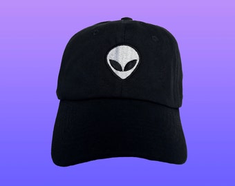 Alien Baseball Cap, Dad Hat, Low Profile, Embroidered Baseball Caps, Unisex Adjustable