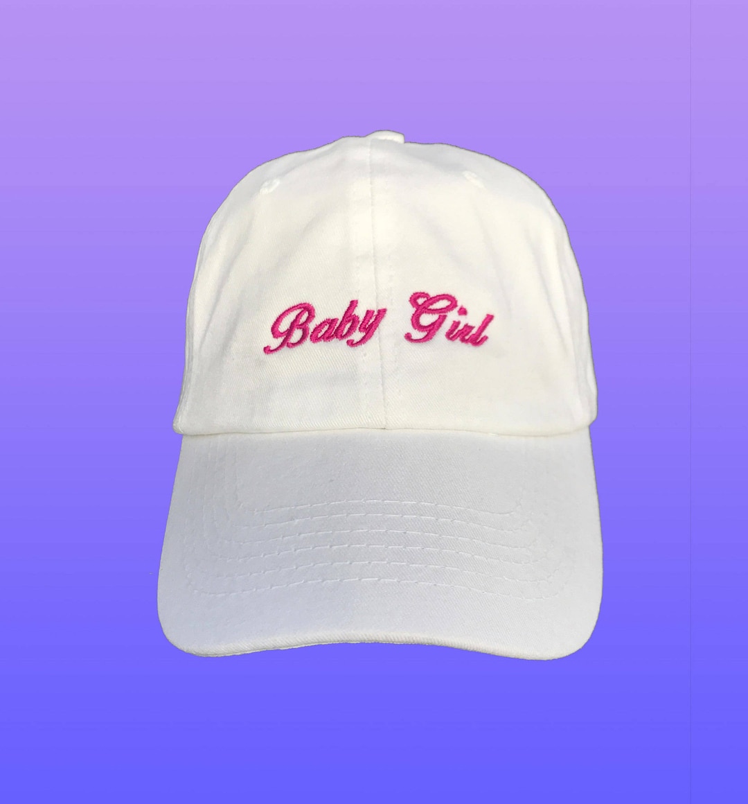 Baby Girl Dad Hat, Embroidered Baseball Cap, Custom Dad Hats, Low