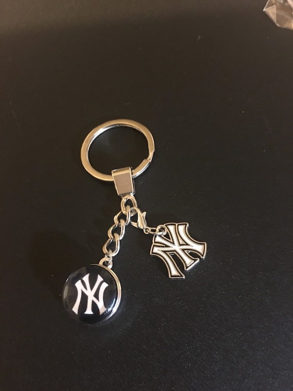 New York Yankees Baseball Keychain Etsy