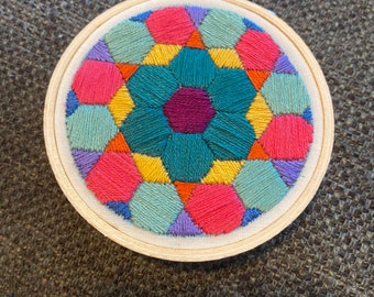 3” Grandma Square Embroidery Hoop