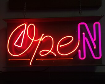 Custom Neon Open Sign