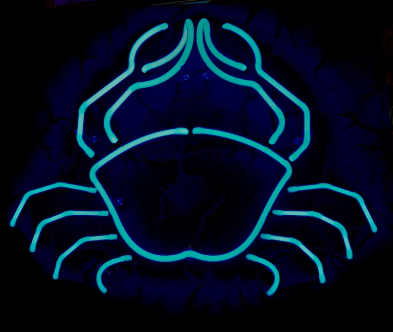 Custom Neon Sign Crab Etsy