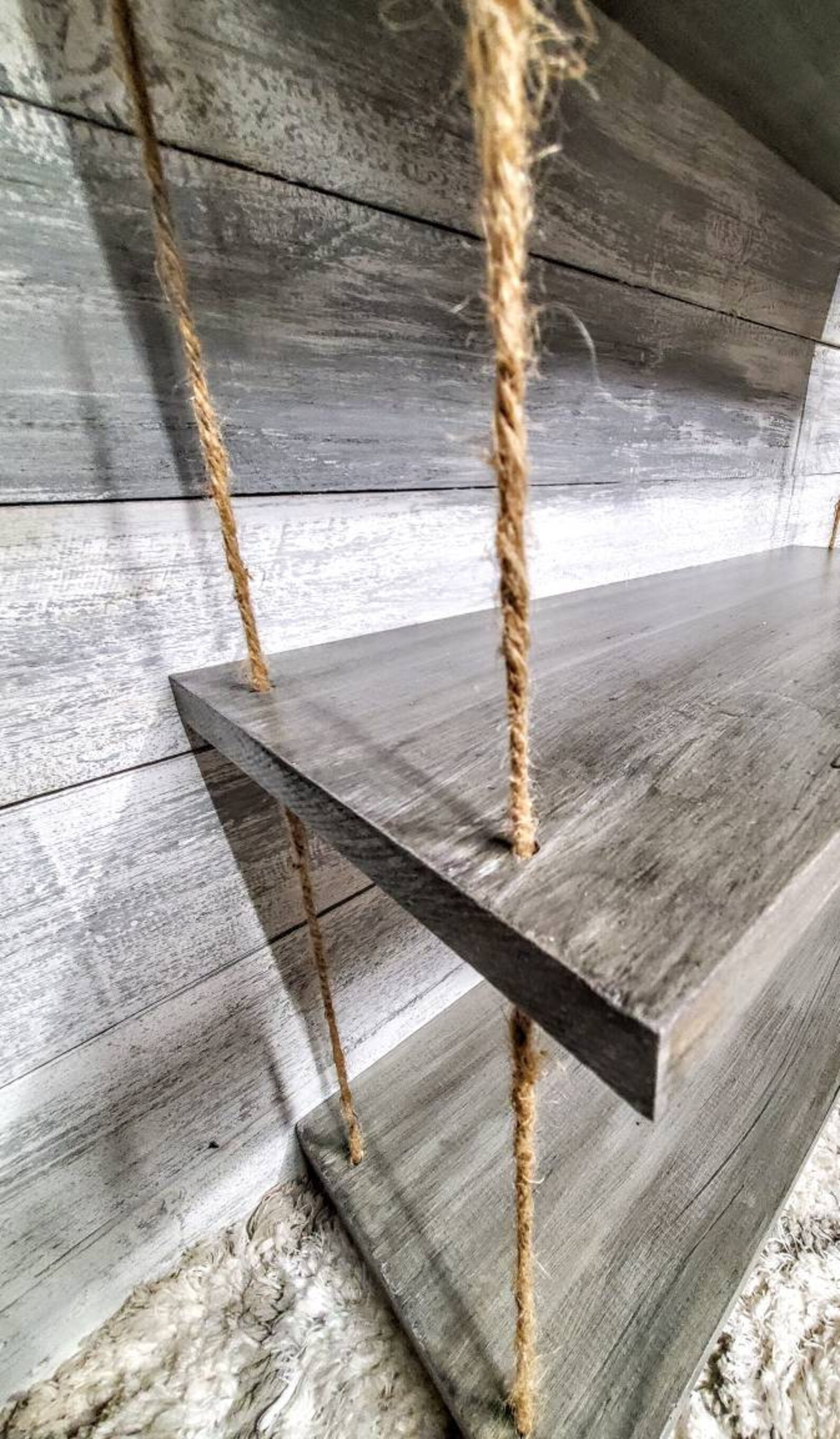 FREE SHIPPING Rope Shelf Three Tier Shelf Minimalist Shelves Etsy