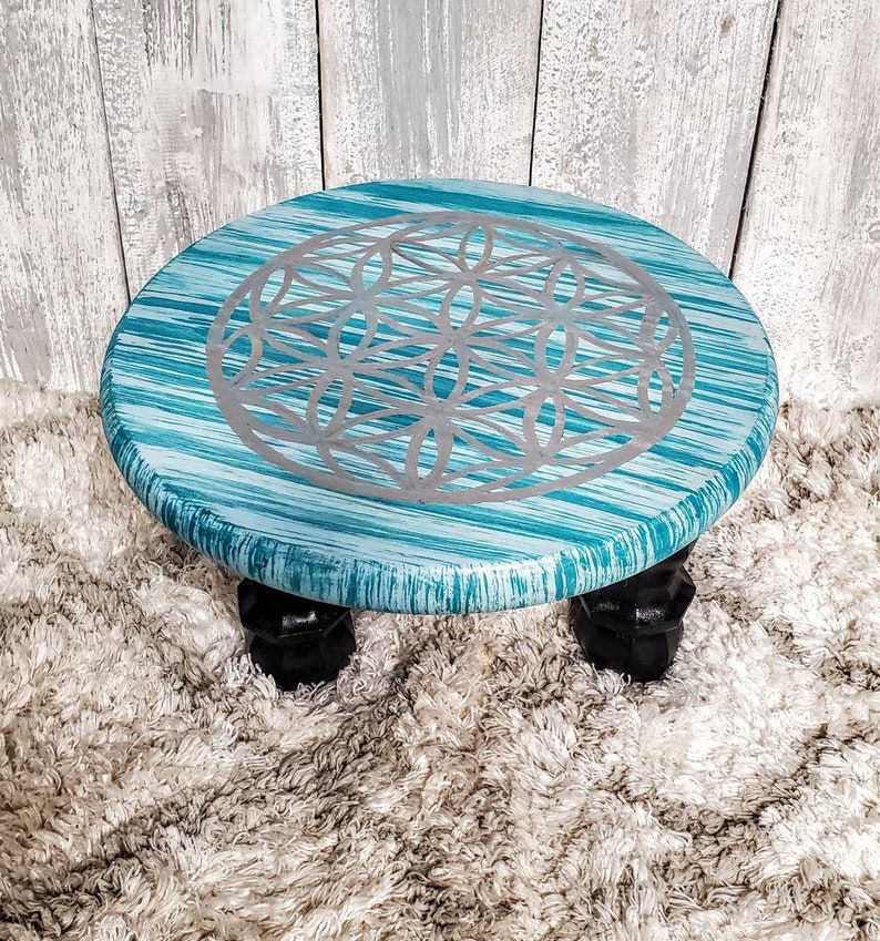 FREE SHIPPING Mini Meditation table altar ritual table prayer table plant table short table small table meditation altar prayer altar ornate