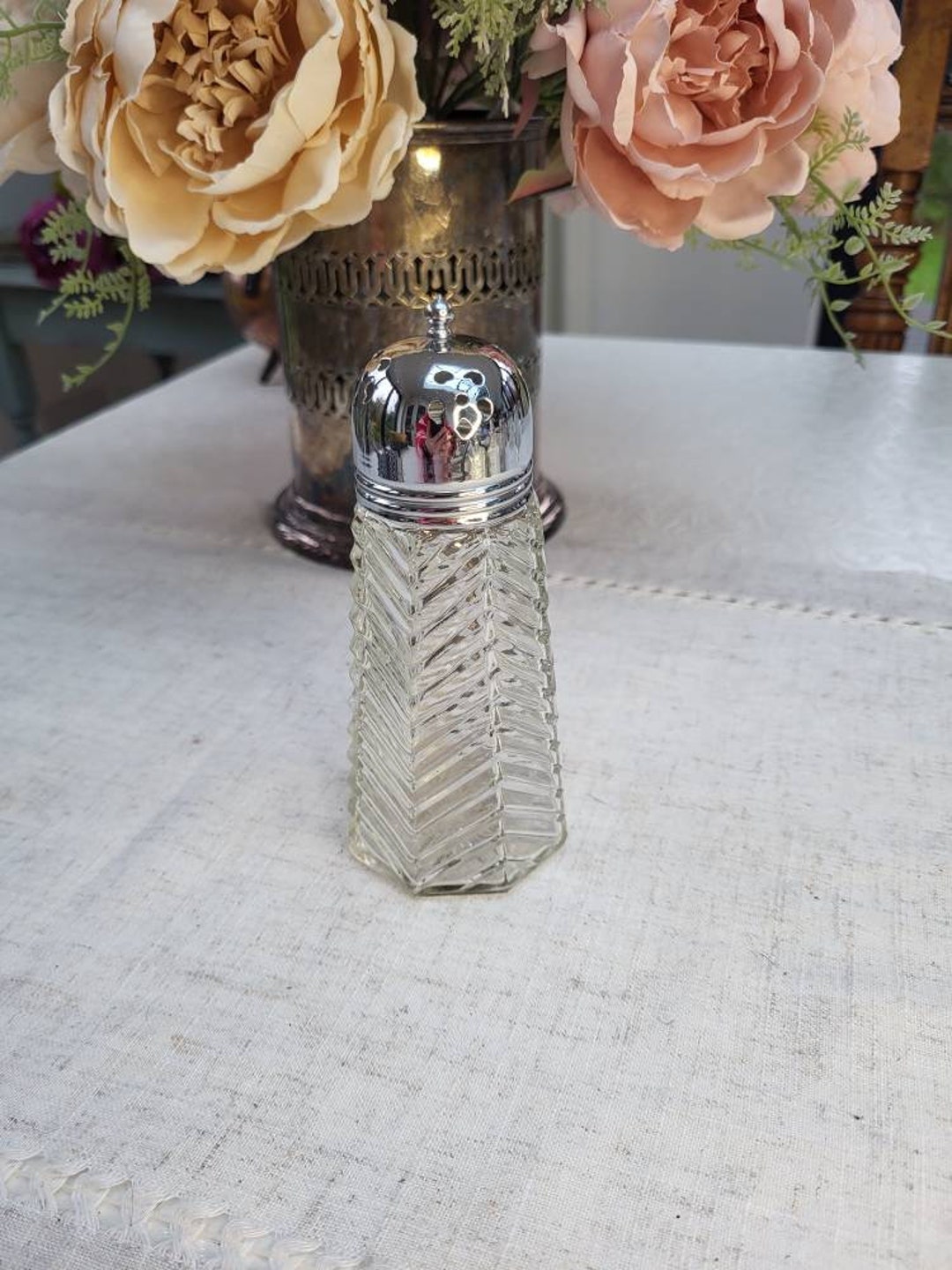 Vintage Glass Sugar Shaker Vintage Glass Sugar Pourer Etsy