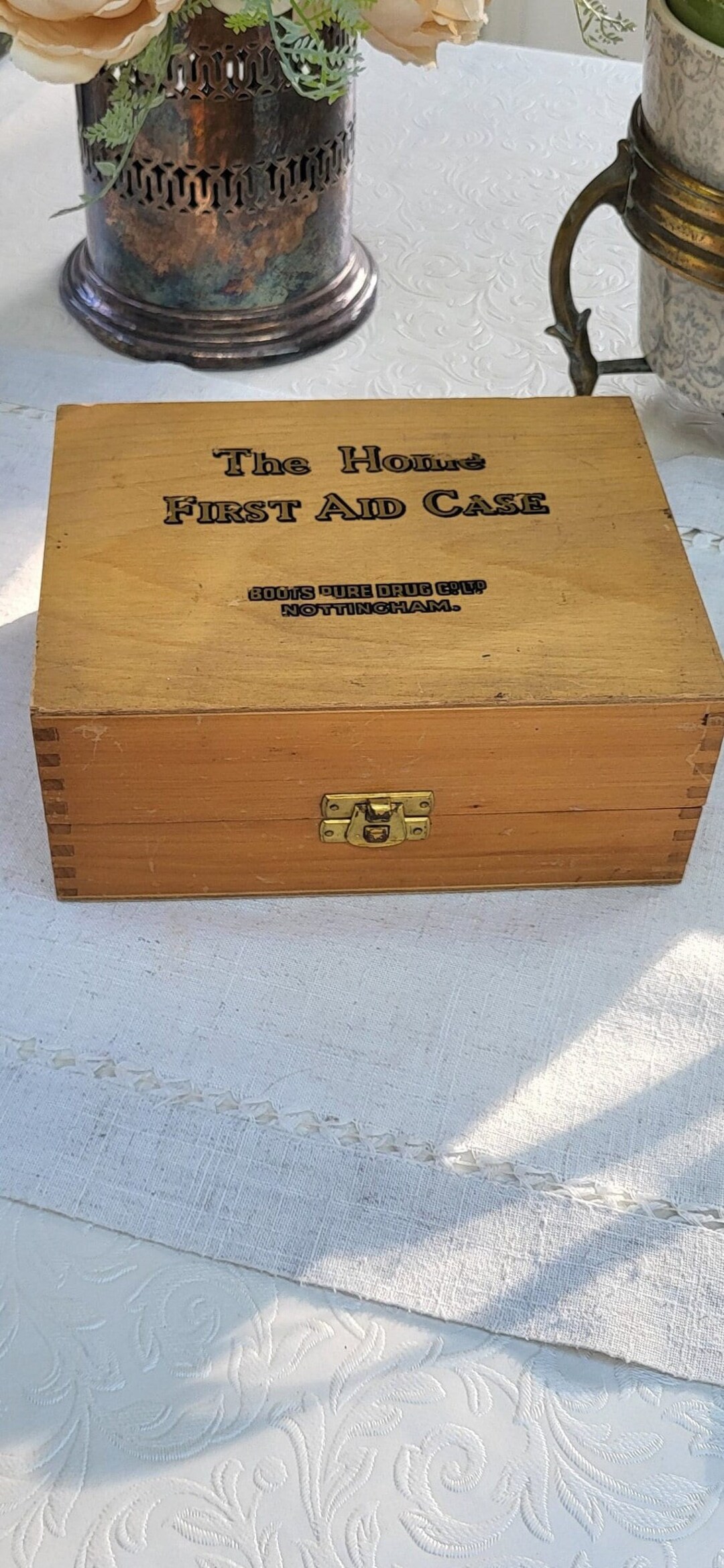 Vintage Boots First Aid Kit Wooden Storage First Aid Etsy