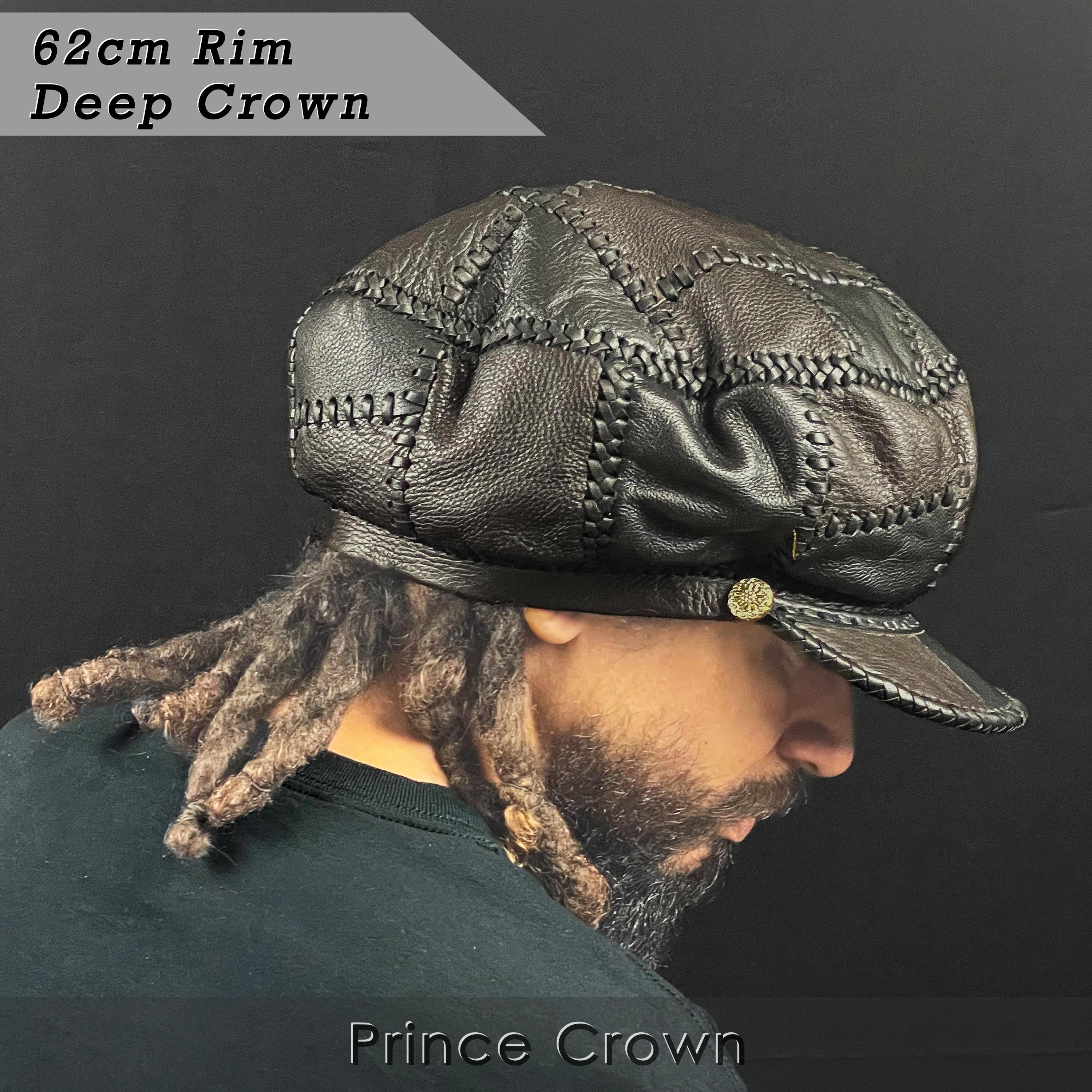 Dreadlock Hat - Handmade Leather Crown for Locs - Vintage Reggae