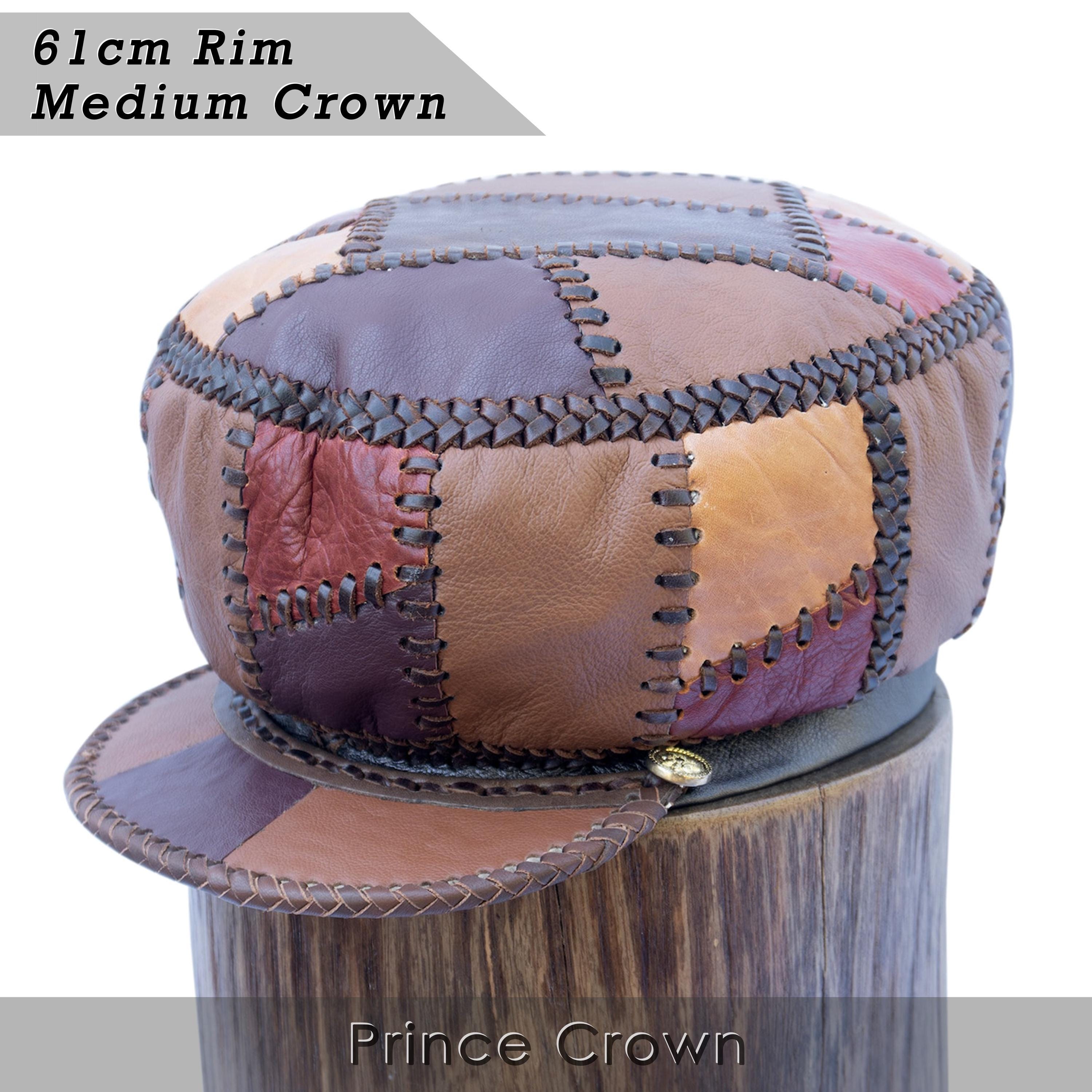 Patchwork Leather Crown for Locs | Handmade Dreadlock Hat | One of