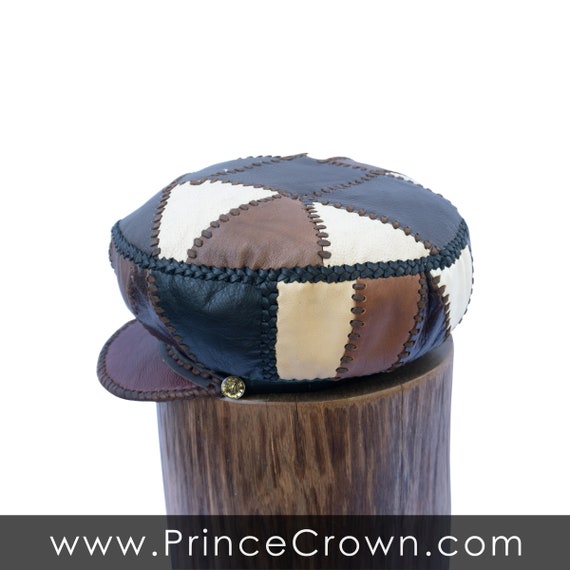 Handmade Leather Cap for Locs, Rasta Leather Hat, Handmade 