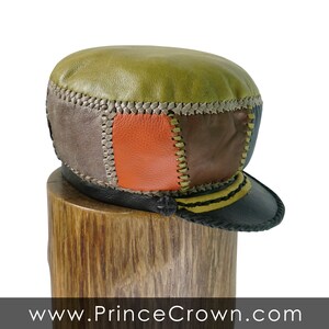 Geniune Leather Rasta Dreadlocks Crown - RASTA LOXLEY SERIES - Rasta Hat for Medium Locs Hand Made in Linstead (Item 411)