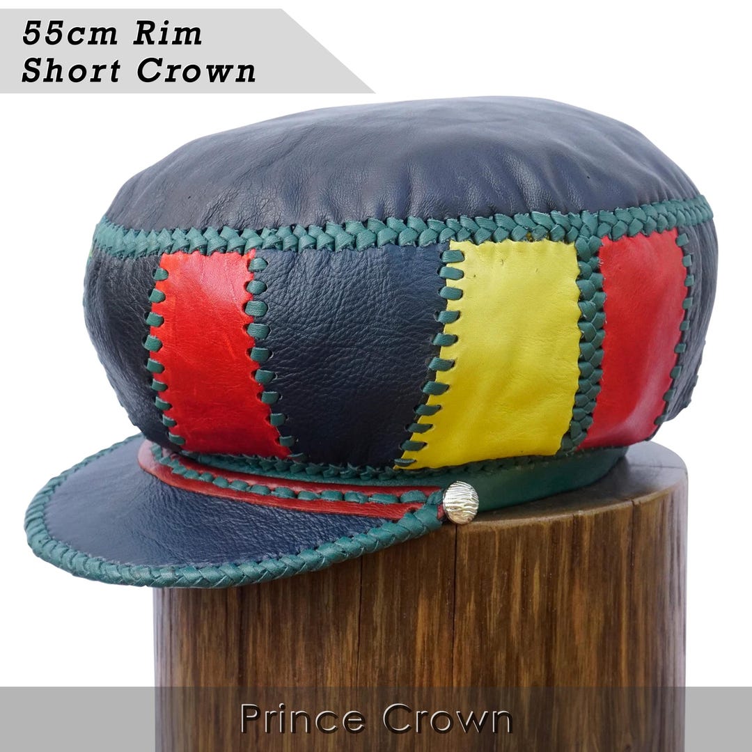 Leather Hat for Locs | Handmade Dreadlock Cap | Luxury Rasta Crown ...