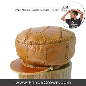 Rasta Leather Hat, Rastafarian Hat, RastaUP Cap, Rasta Headwear, Rasta Leather Cap, Bob Marley Hat, Dread Hat, Hat for Dreadlocks (426)