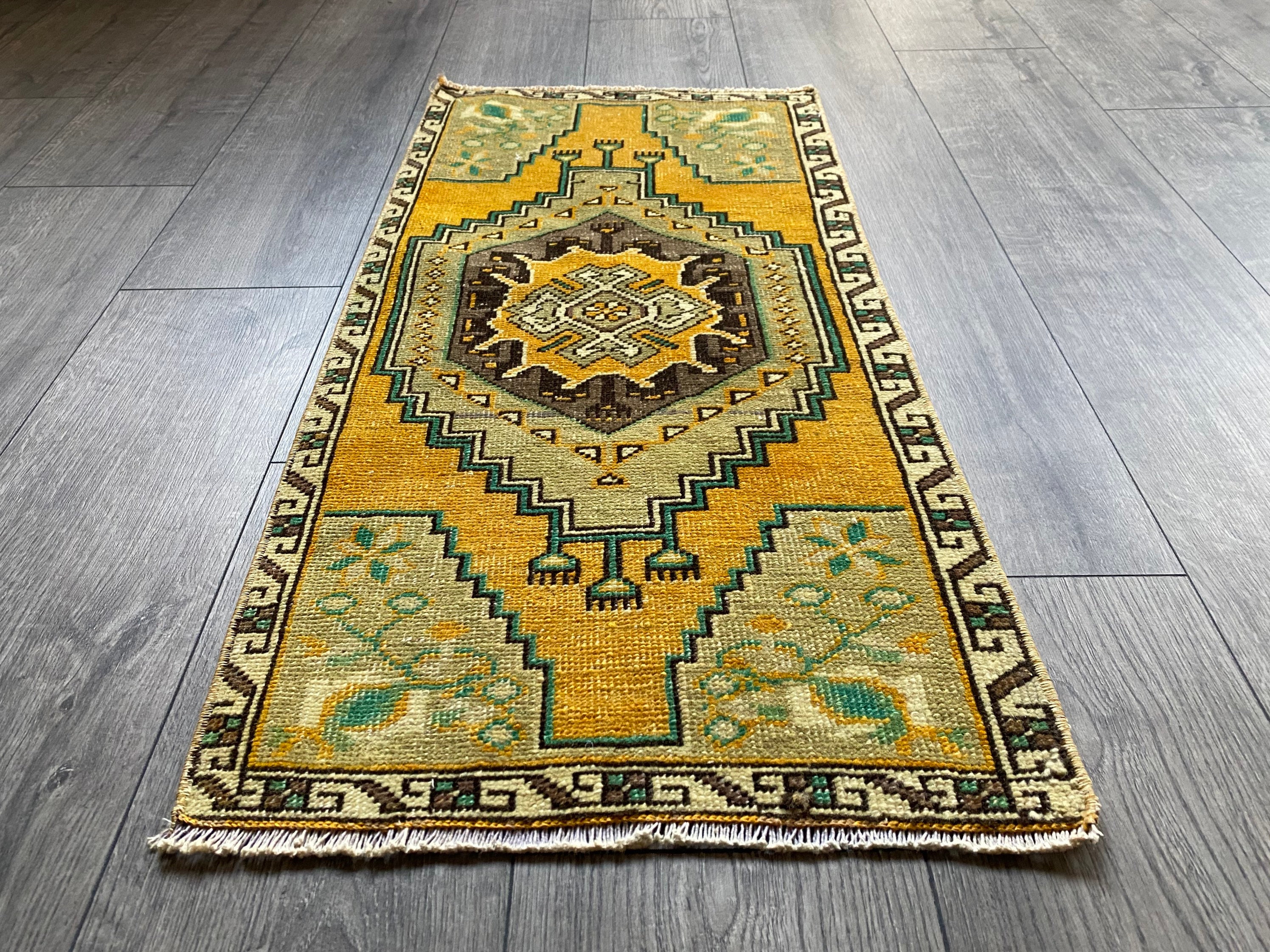 Orange kleine Teppich Badezimmer Teppich kleine türkische | Etsy