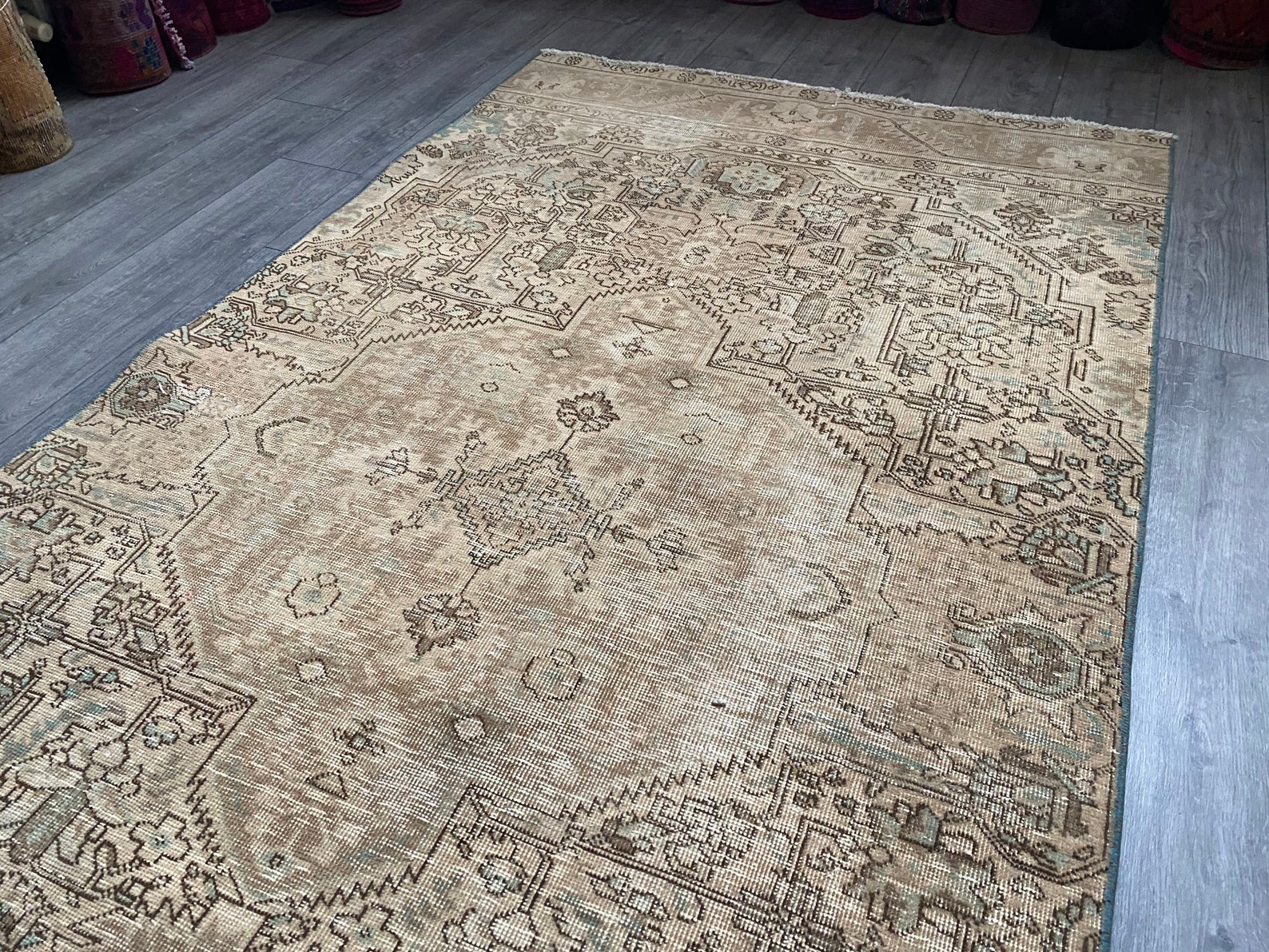 Perser Teppich SchlafzimmerTeppich Vintage Teppich Saloon | Etsy