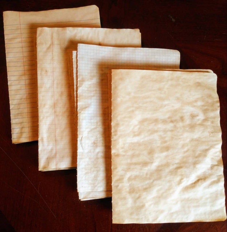 Hand Dyed Journal Paper Coffee Dyed Tea Dyed Choose Avocado Dyed or Handmade Seasonal Botanical Dyes