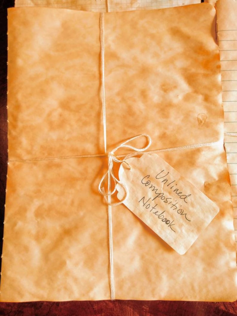 Hand Dyed Journal Paper Coffee Dyed Tea Dyed Choose Avocado Dyed or Handmade Seasonal Botanical Dyes