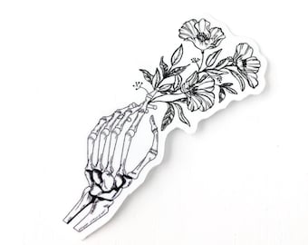 Featured image of post The Best 14 Aesthetic Skeleton Hand Holding Flower