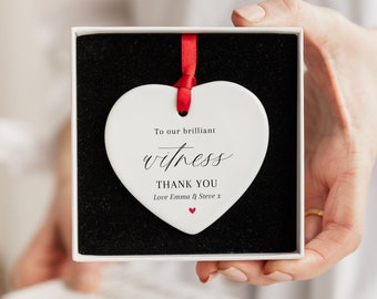 Thank You For Being Our Witness | Witness Thank You | Wedding Witness Thank You Gift | Wedding Thank You Gifts | Witness Gift