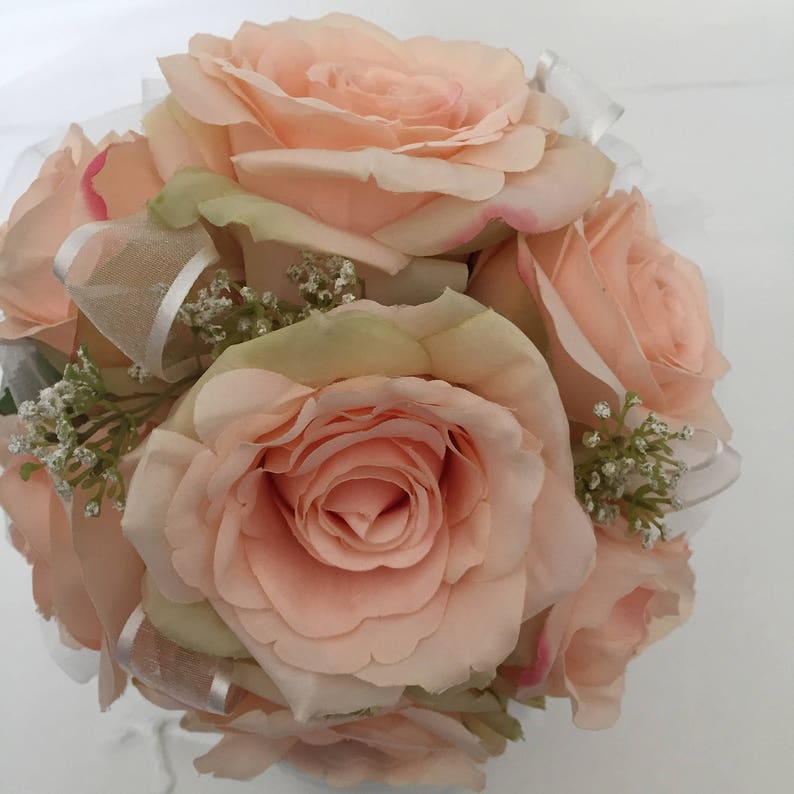 Silk Flowers Bouquet Communion Bouquets Bridesmaids Etsy