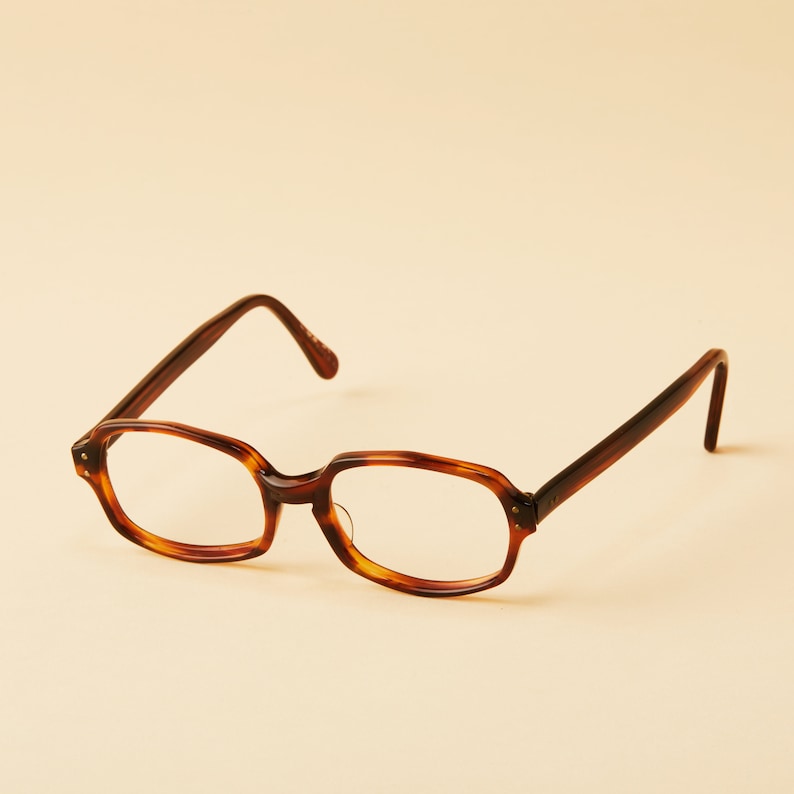 1960 Années Vintage Marron Hexagonal Plastique En American Optical Tortue 1970 Montures rxBedoWC