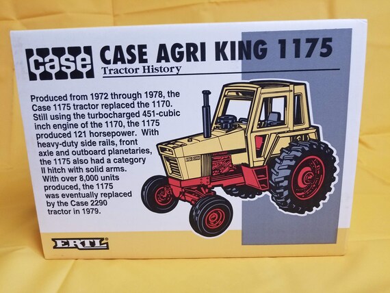 Toy Tractor Times 1997 Vintage Case Agri King 1175 1 16 Etsy