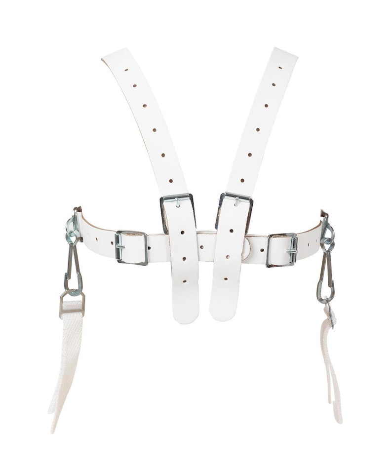 Harnais de marche en cuir bleu pastel pour tout-petit (personnalisation gratuite) image 4