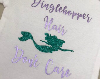 Little Mermaid child's shirt / Ariel shirt / Dinglehopper Hair Shirt (Size 8 (M) ONLY)