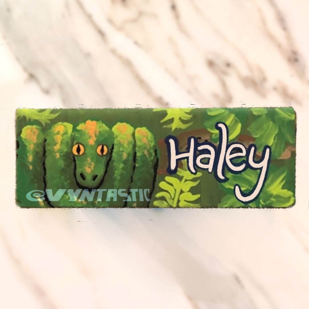 Python Barista Apron Name Tag for Baristas and Customer Service Workers ...