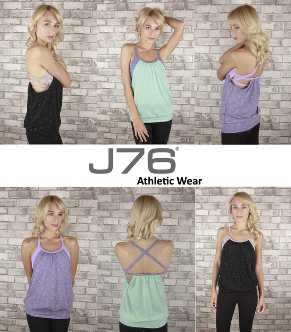 loose tank top with built in sports bra