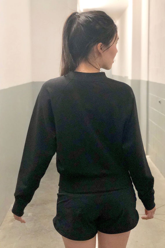 Fleece Lined Relaxed Fit Soft Shorter Length Crewneck Sweater Etsy