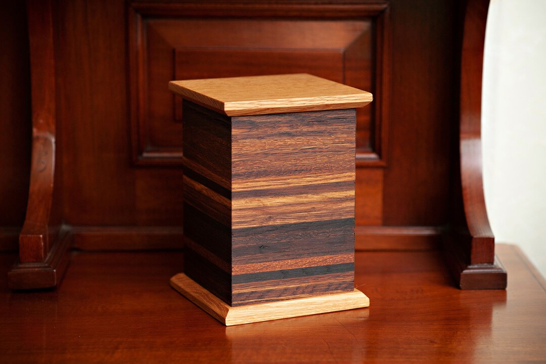 Medium Cremation Urn Made From Wine and Whiskey Barrels Etsy