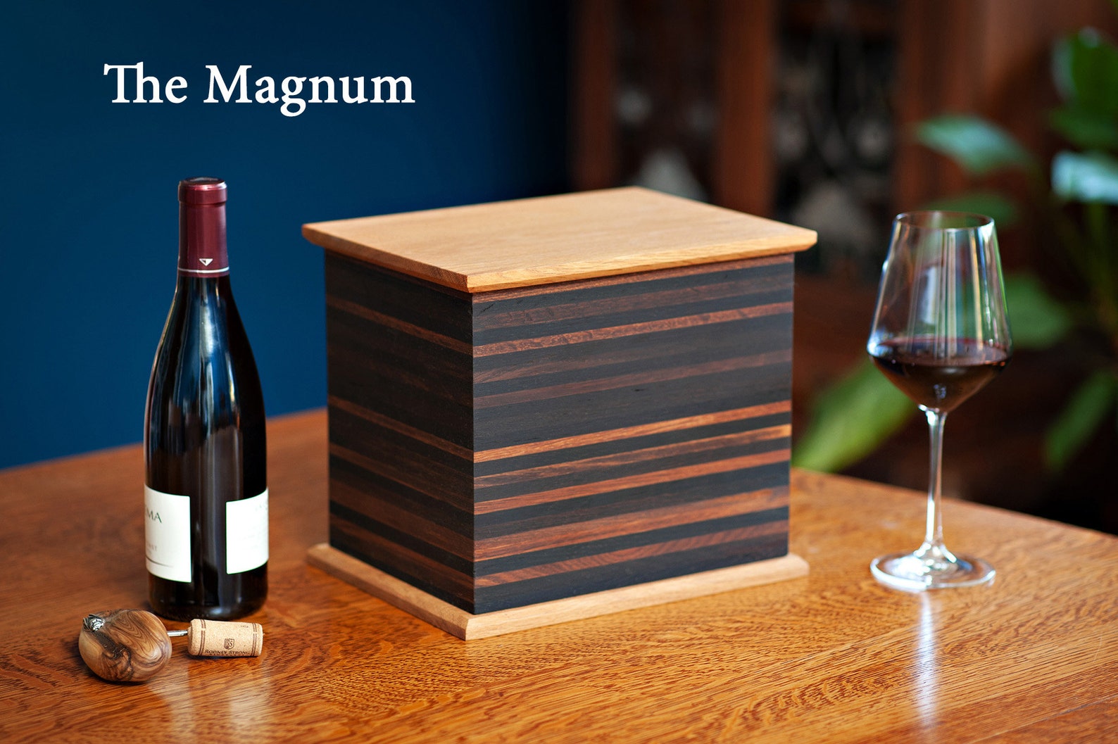 Medium Cremation Urn Made From Wine and Whiskey Barrels Etsy