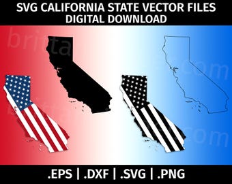 California State SVG Vector Clip Art California State SVG Vector Clip Art