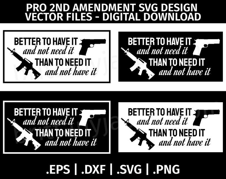 2A SVG PNG eps dxf pdf Second Amendment S100 Gun SVG Pew Pew Piece Be With You cut file