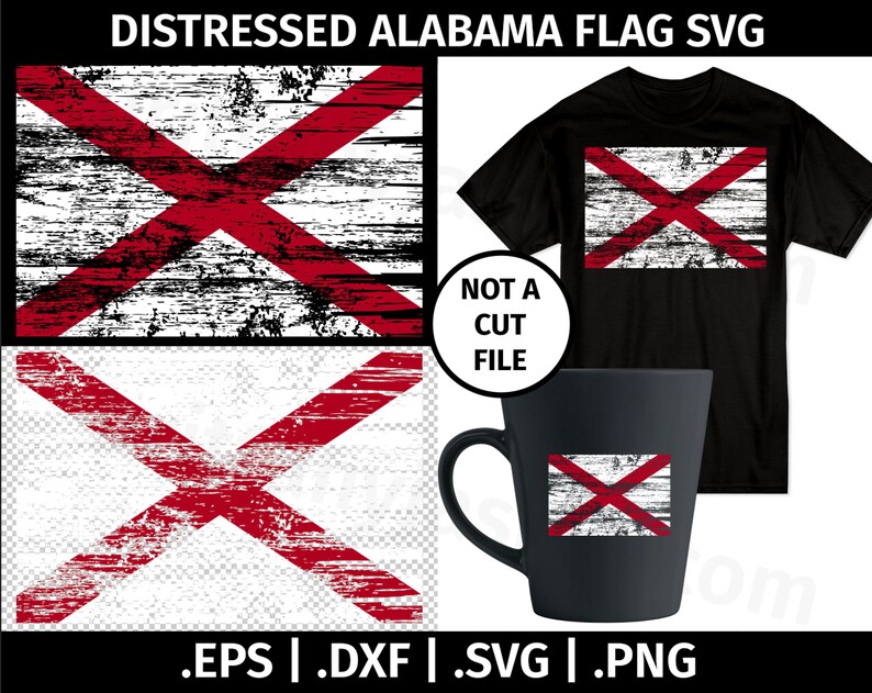 Download Alabama Distressed Flag SVG Design Clip Art Vector Graphic ...