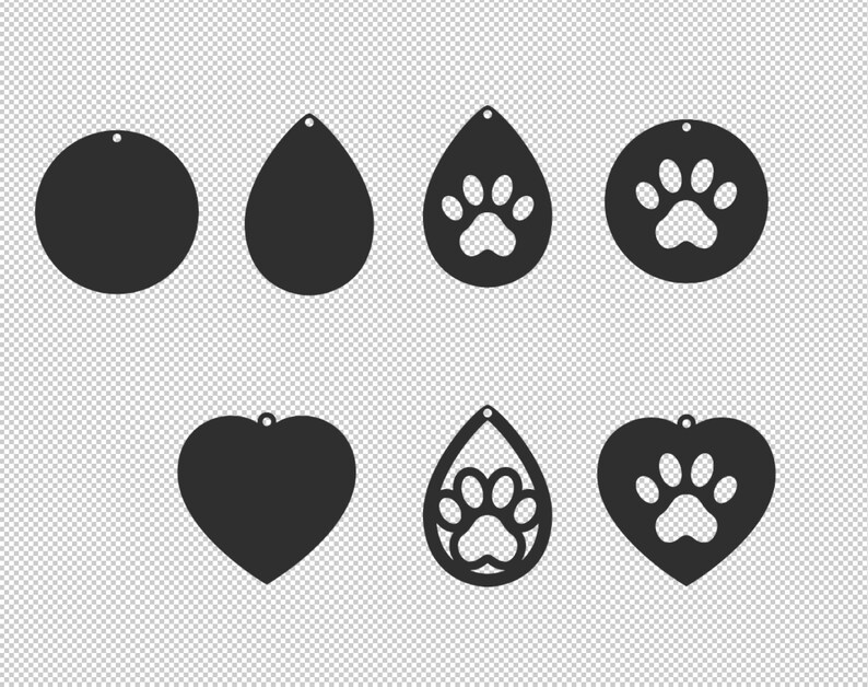 Free Free Paw Print Earring Svg 855 SVG PNG EPS DXF File