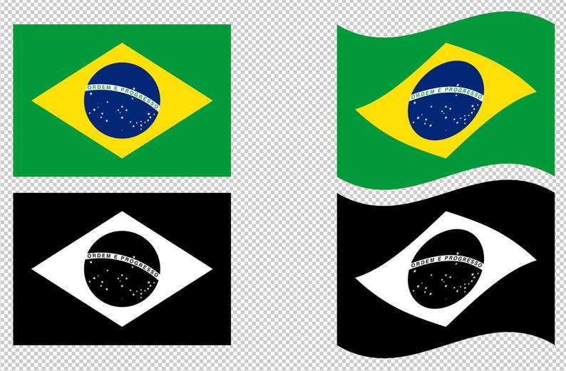 Download Brazil Flag SVG Vector Clip Art Cutting Files for Cricut ...