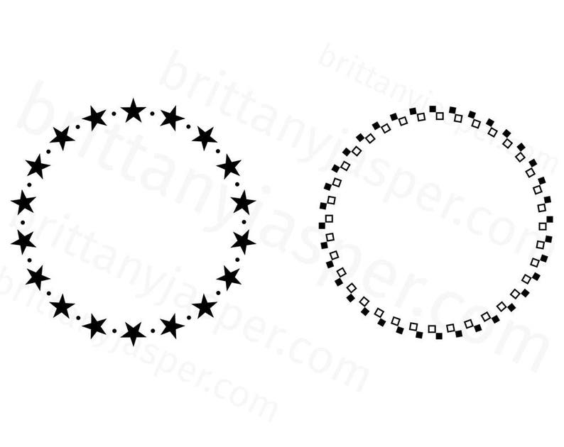 Download Circle Frames / Borders SVG Vector Clip Art Cutting Files ...