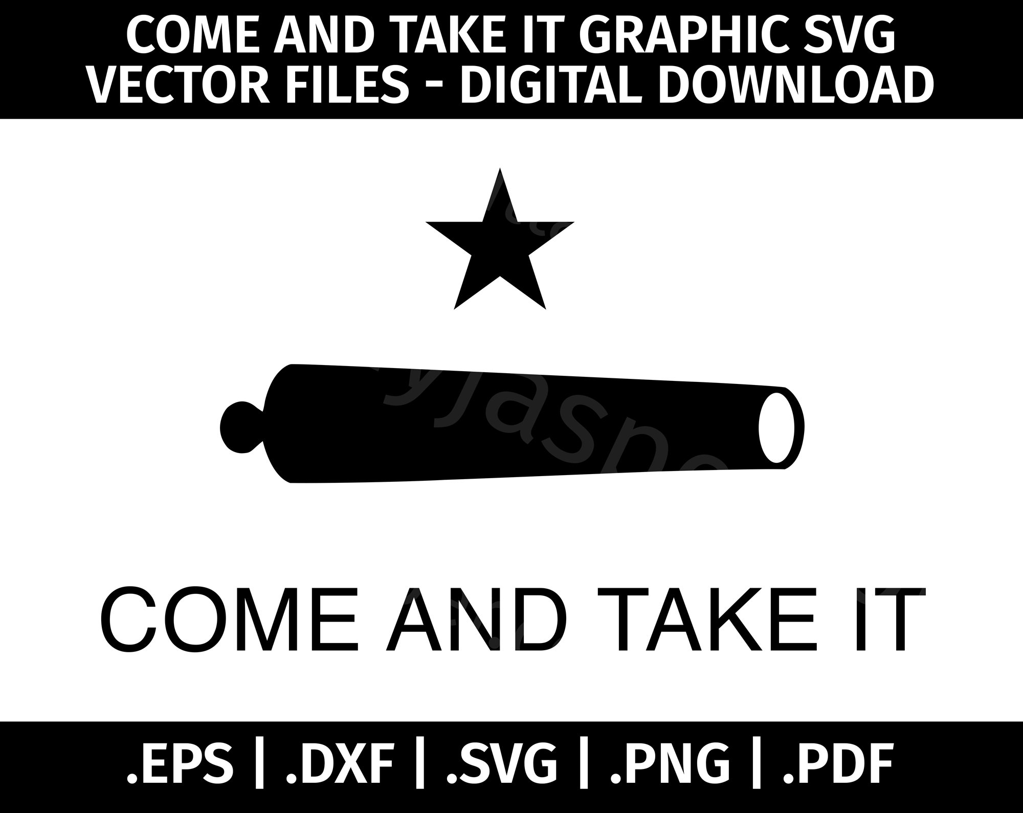 Texan Cannon Come and Take it Stock Vector - Illustration of