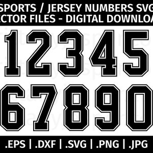 Rhinestone Big Letters Numbers Sports Athletic College Template Silhouette  Cricut Svg Cdr Dxf Cut Download Cutting Pattern Digital File SS10 