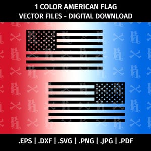 Reverse American Flag SVG - United States of America Flag Vector Clip Art - Cut Files for Cricut, Silhouette - eps dxf svg png pdf jpg - USA