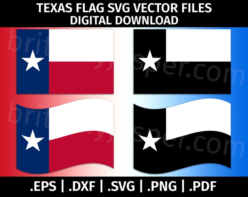 Download Texas Flag SVG Vector Clip Art Cutting Files for Cricut | Etsy