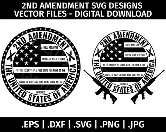 Second amendment SVG AR15 Digital downloads for Cricut and Silhouette DXF Statue of Liberty SVG