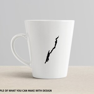 Lake George Silhouette and Outline SVG Cut Files - Vector Clip Art ...