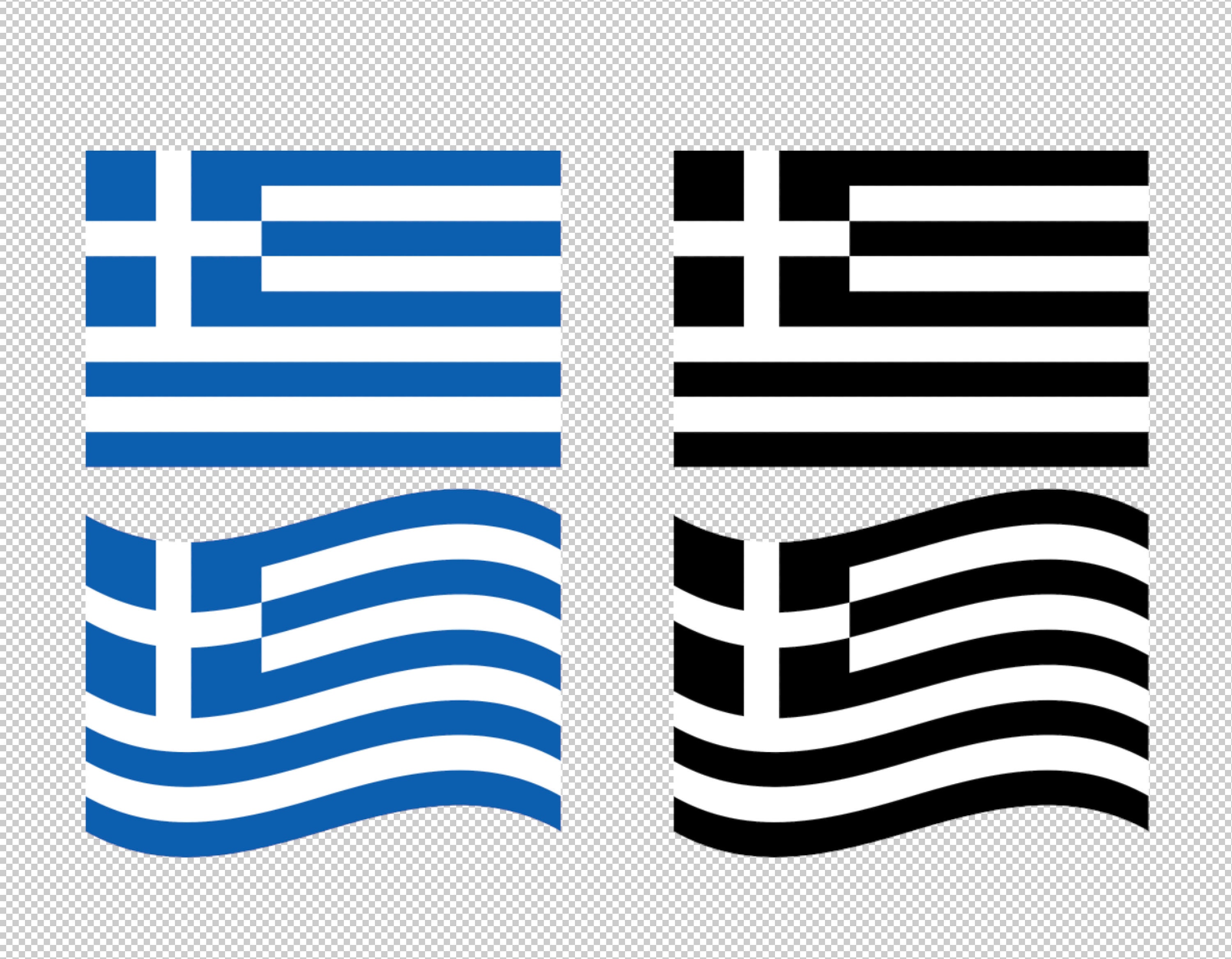 Greece Flag SVG Vector Clip Art Cut Files For Cricut Etsy Canada