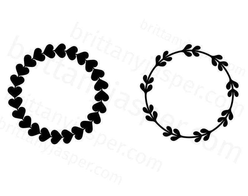 Download Circle Frames / Borders SVG Vector Clip Art Cutting Files ...